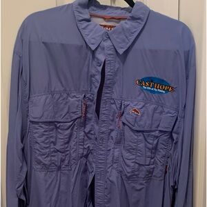 Simms button up fishing shirt XXL great shape.